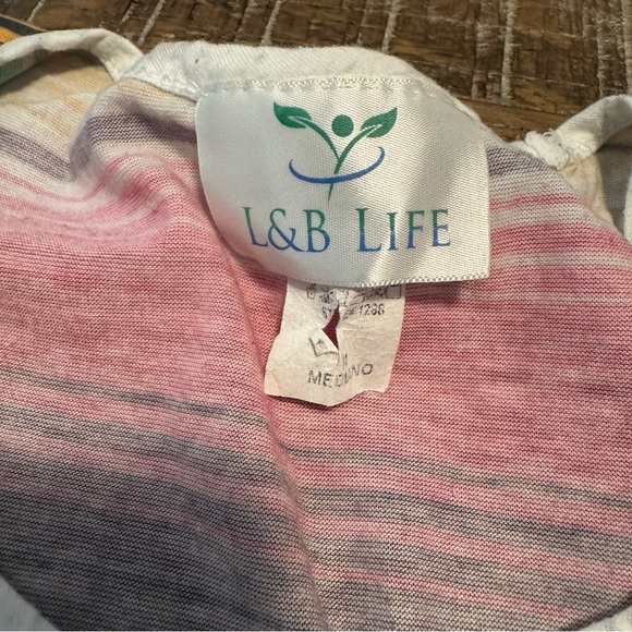 L&B Cactus Heart Tank Top with Stripes M Andy’s On River Road - Picture 4 of 9